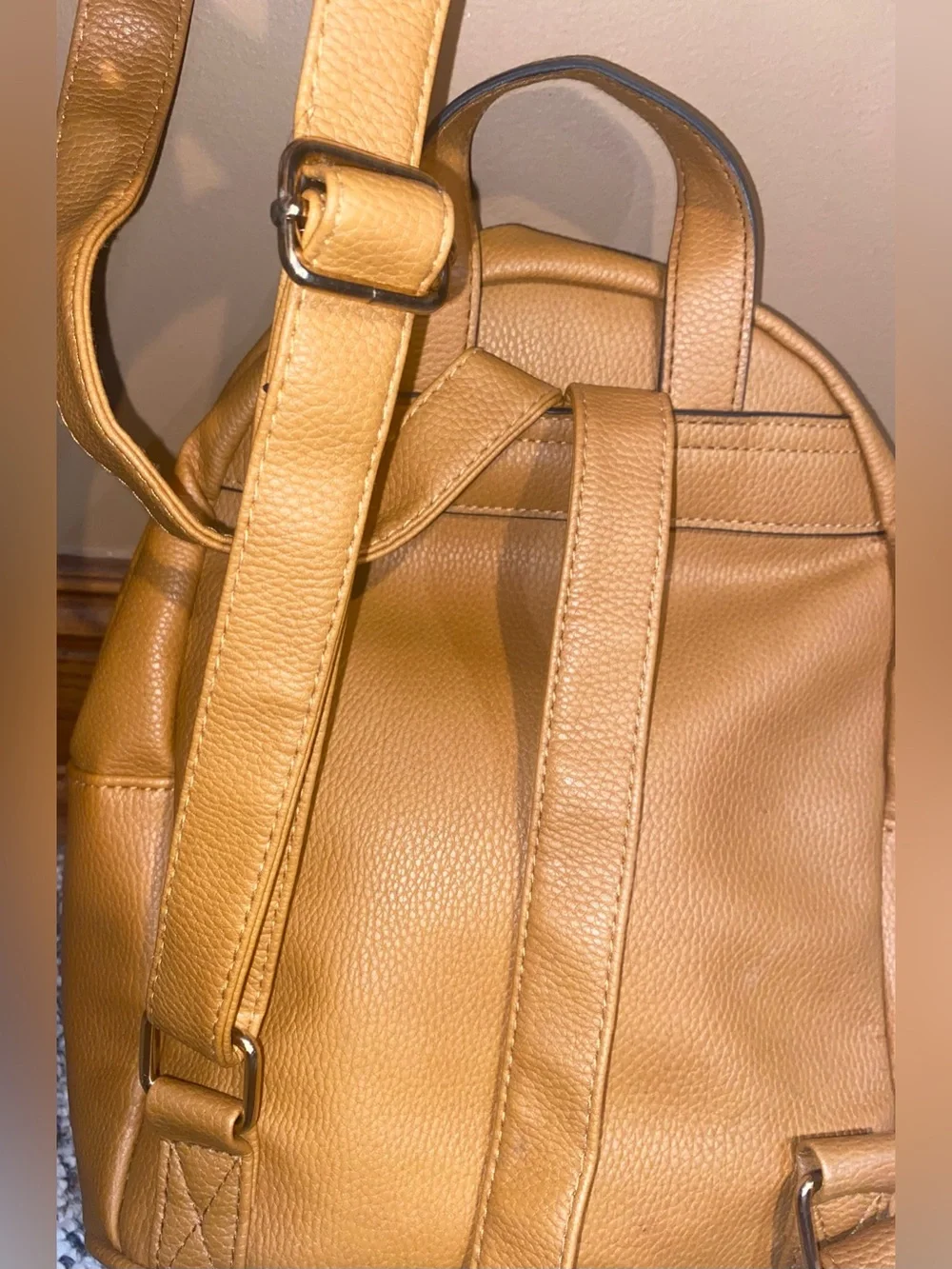 Primark Tan Quilted Backpack